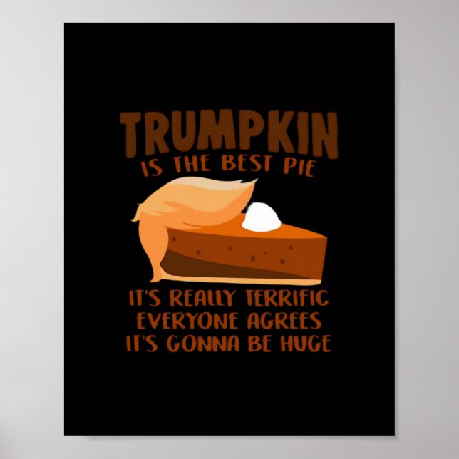 Póster Festividad del Fiesta de Acción de Gracias Trumpki (Frente)