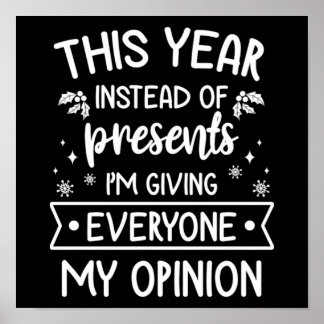 Póster Festividad divertida de los navidades diciendo un 