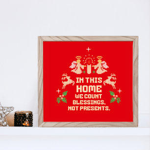 Póster Festividad "En esta casa contamos bendiciones"