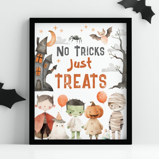 Póster Festividad espeluznante en Halloween, nada de truc (Subido por el creador)