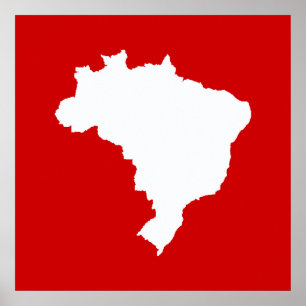 Póster Festividad Roja de Carnaval Brasil en Emporiomoffa