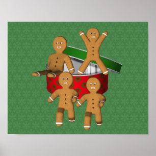 Póster Festividades de los Navidades de las galletas de l