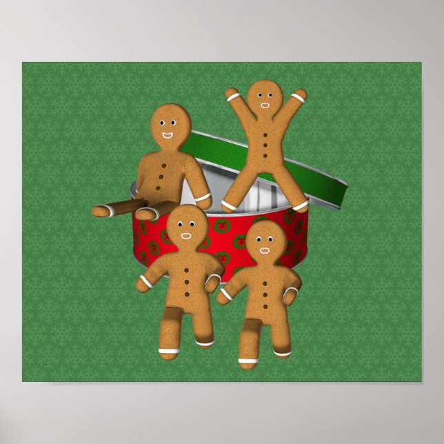 Póster Festividades de los Navidades de las galletas de l (Frente)