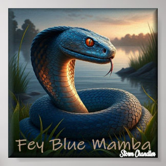 Póster Fey Blue Mamba