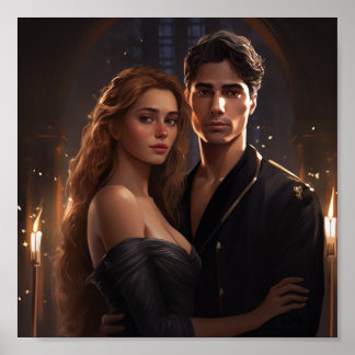 Póster Feyre y risas de ACOTAR