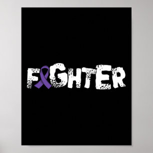 Póster Fghter1- Cinta de apoyo a la conciencia de la epil