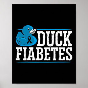 Póster Fiabetes Fiabetes Diabetes Conciencia Mes Insulina