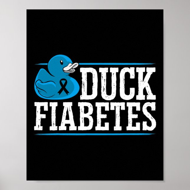 Póster Fiabetes Fiabetes Diabetes Conciencia Mes Insulina (Frente)