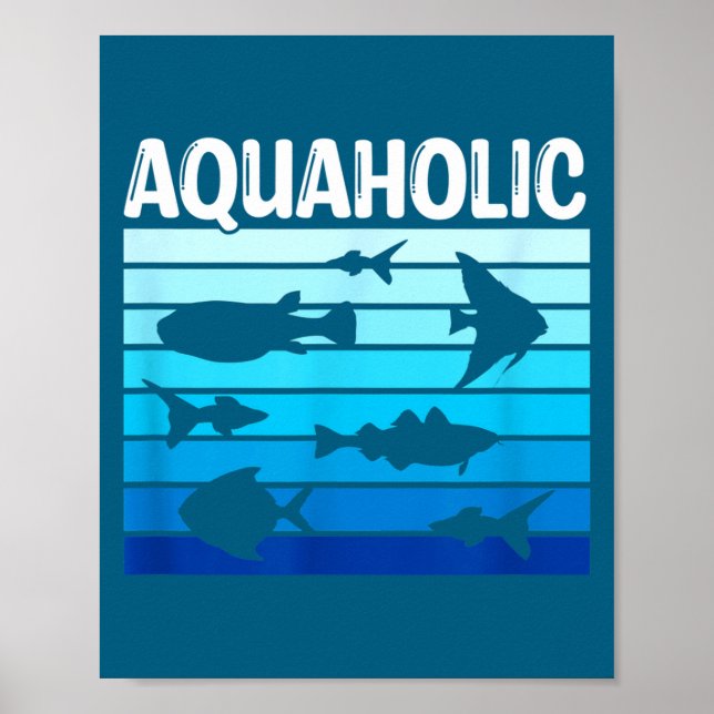 Póster Fiank Funny Fishkeeper Quote Fish Keeper Aquarium  (Frente)