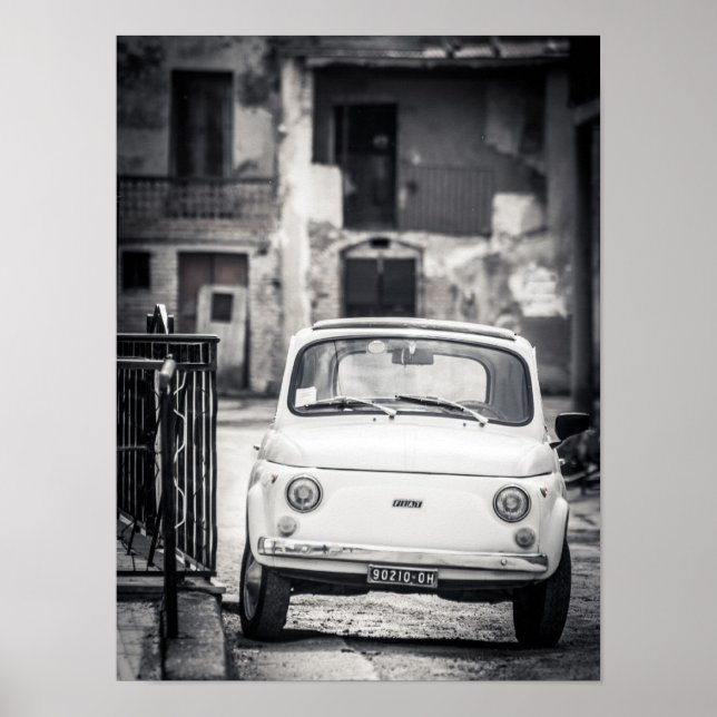 Póster Fiat 500, Cinquecento, Poster en Italia (Frente)