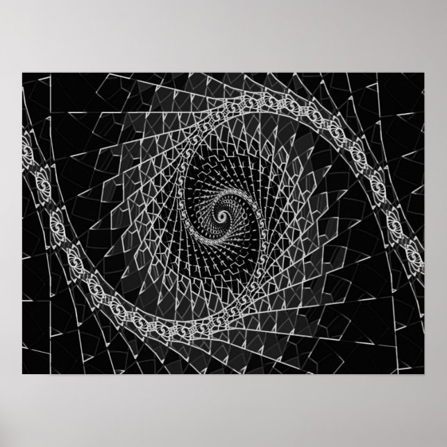 Póster Fibonacci Black, Poster (Frente)