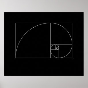 Póster Fibonacci Spiral