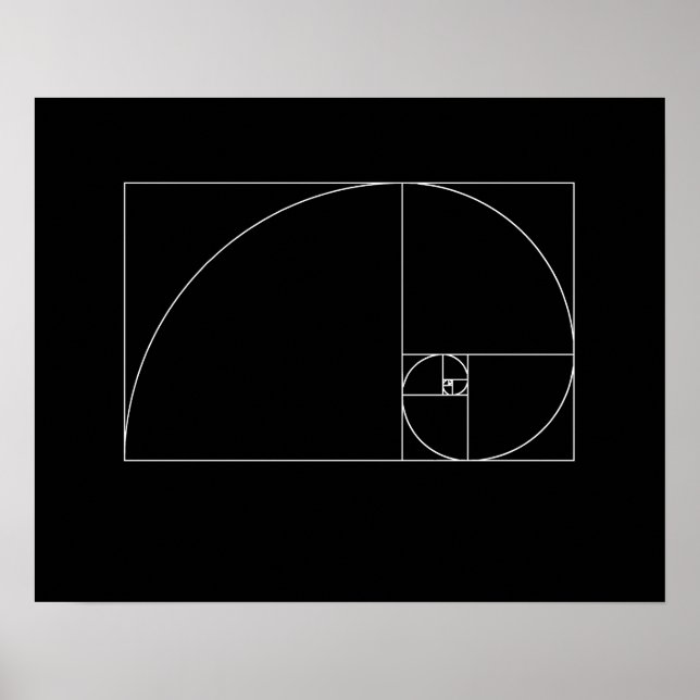 Póster Fibonacci Spiral (Frente)