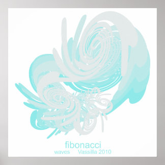 Póster Fibonacci Waves Enorme Poster
