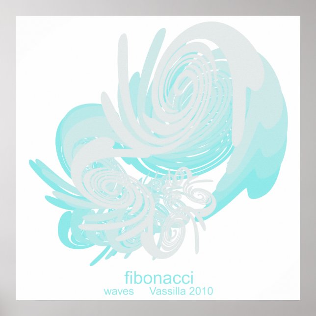 Póster Fibonacci Waves Enorme Poster (Frente)