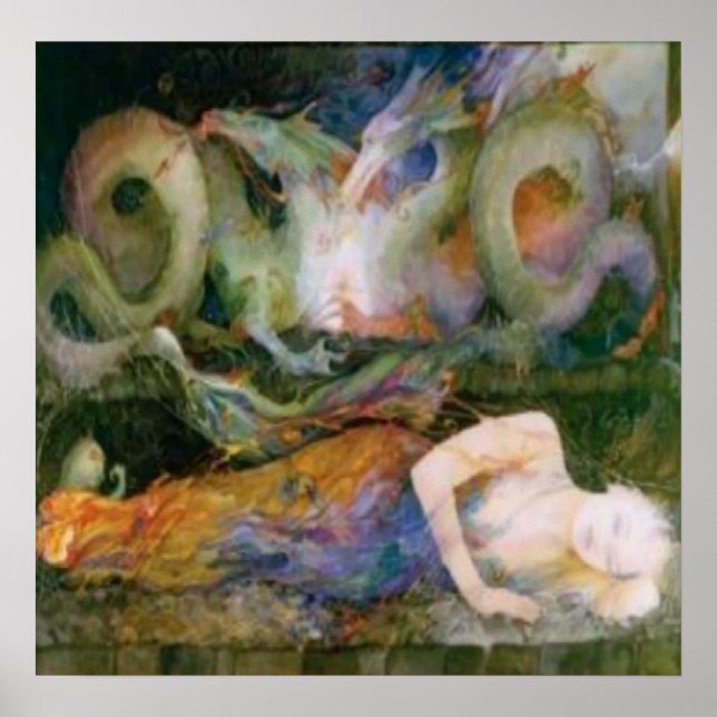 Póster Fibromialgia, El Dragón Dentro De (Frente)