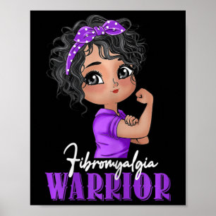 Póster Fibromialgia Mujeres guerreras fuertes Fibromialgi