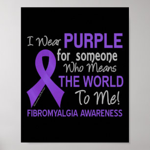 Póster Fibromialgia Por Alguien Que Significa El Mundo Pa