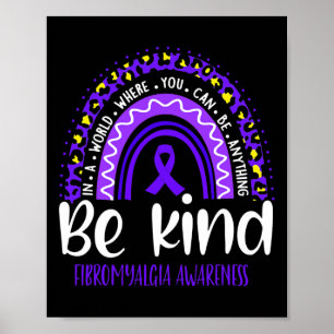 Póster Fibromialgia Sensibilización Leopardo Arcoiris Ele