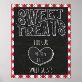 Póster Fichas Dulces Para Fiesta de Parrillada Fiesta de