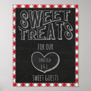 Póster Fichas Dulces Para Fiesta de Parrillada Fiesta de