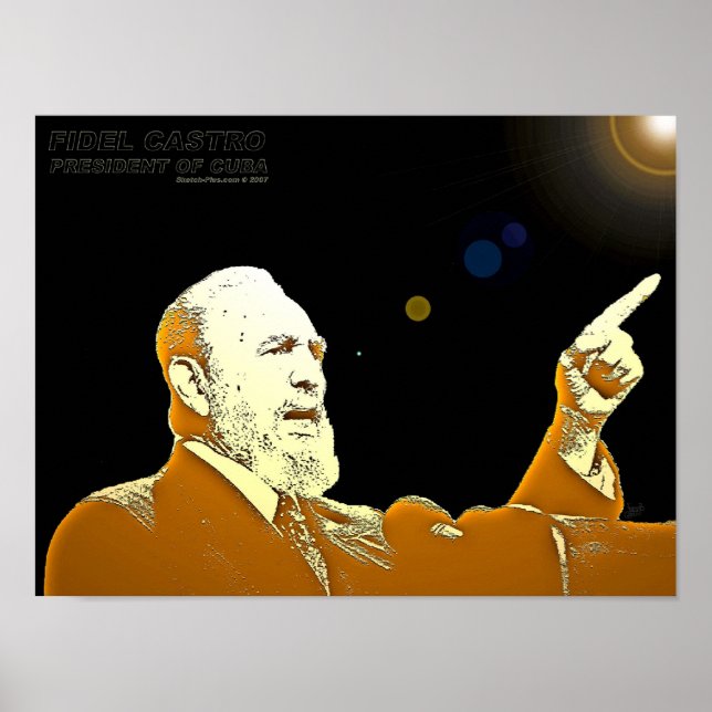 Póster Fidel Castro-24x18-PRINT (Frente)