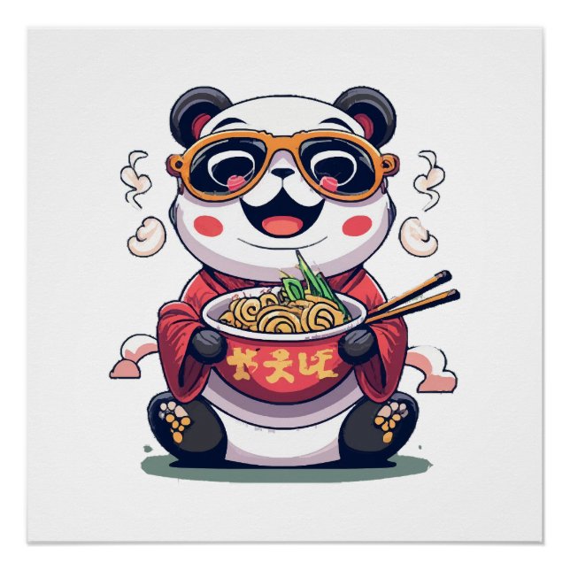Póster Fideos de Panda (Anverso)