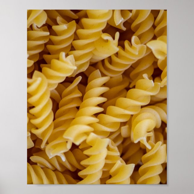 Póster Fideos de Pasta Fusilli (Frente)