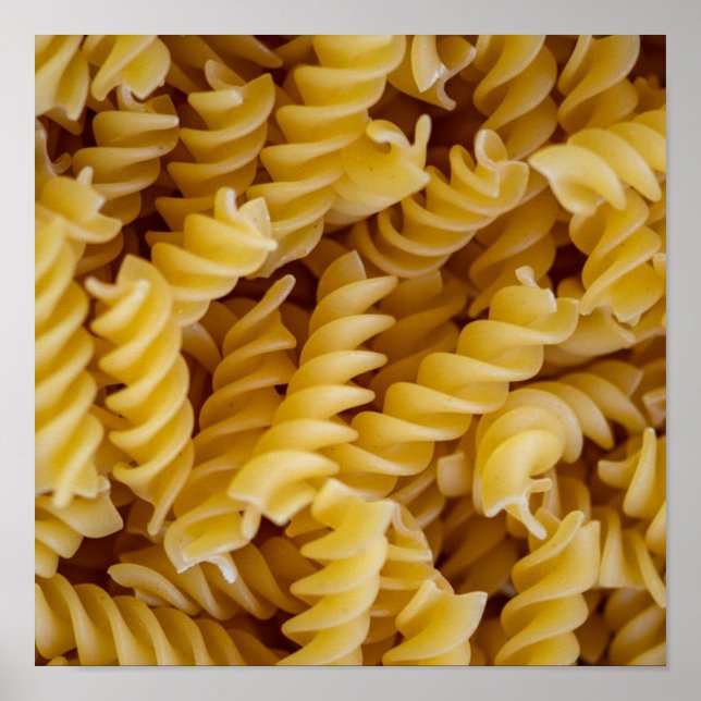 Póster Fideos de Pasta Fusilli (Frente)