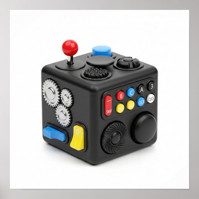 Póster Fidget Cube Stress Toy (Frente)