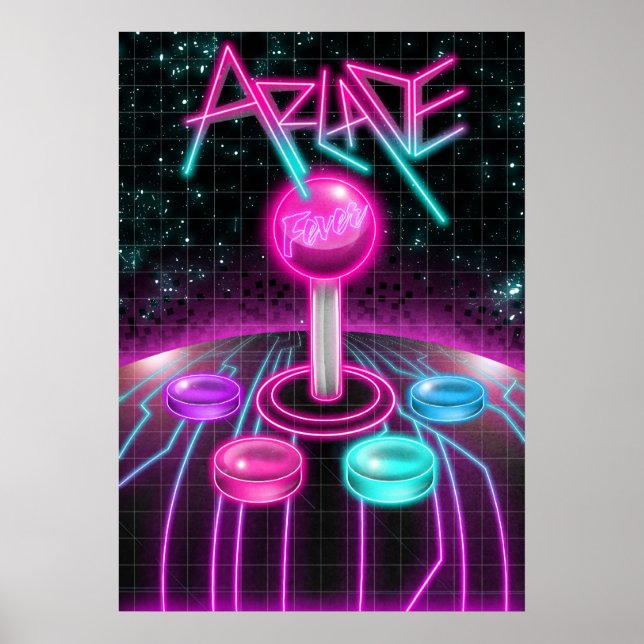 Póster Fiebre Arcade (Frente)