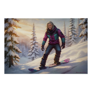 Póster Fiebre de snowboard
