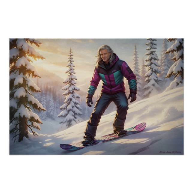 Póster Fiebre de snowboard (Anverso)