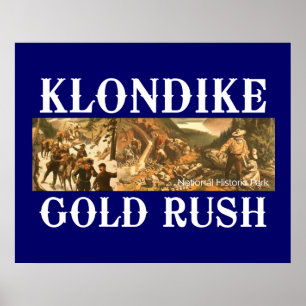Póster Fiebre del oro de ABH Klondike