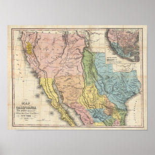 Póster Fiebre del oro en California