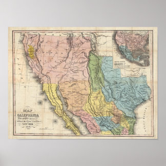 Póster Fiebre del oro en California