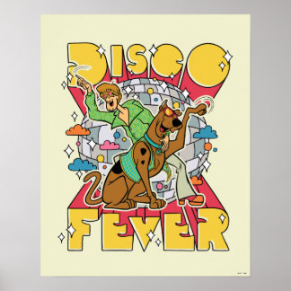 Póster Fiebre Disco con Scooby y Shaggy