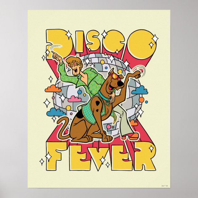 Póster Fiebre Disco con Scooby y Shaggy (Frente)