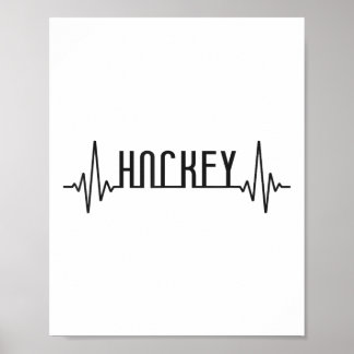 Póster Field Hockey Heartbeat Hockey _1