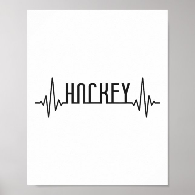 Póster Field Hockey Heartbeat Hockey _1  (Frente)