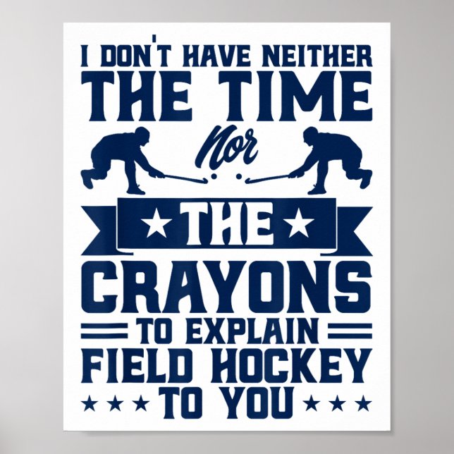 Póster Field Hockey To Explain Field Hockey _1  (Frente)