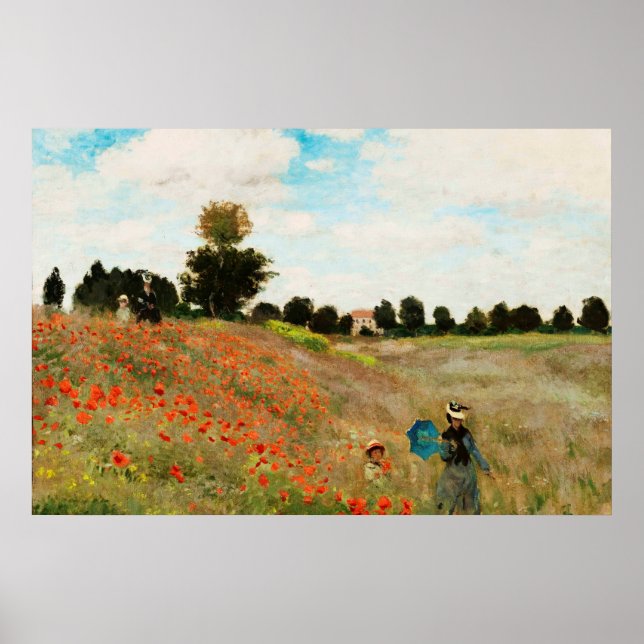 Póster Field of Poppies, 1886 (Frente)