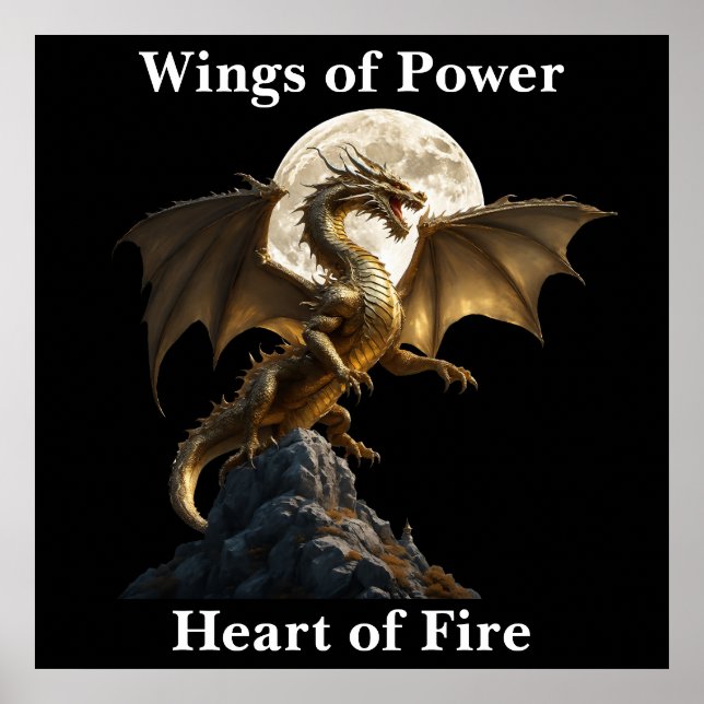 Póster Fierce Dragon Rearing (Frente)