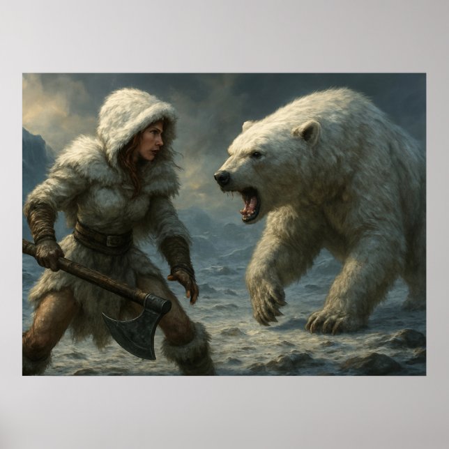 Póster Fierce Encounter in the Arctic (Frente)