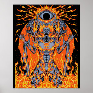 Póster Fiery Cosmic Entity