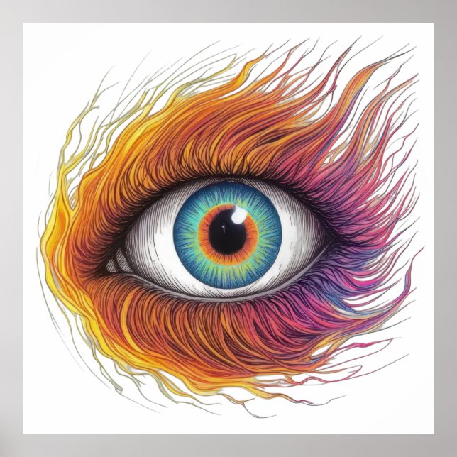 Póster Fiery Gaze (Frente)