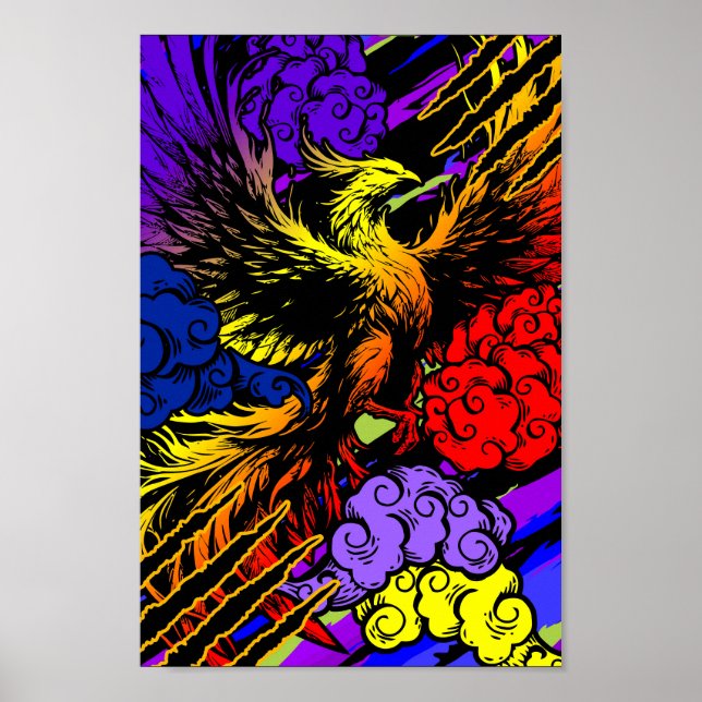 Póster Fiery Phoenix Ascending (Frente)