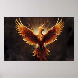 Póster Fiery Phoenix Cushion