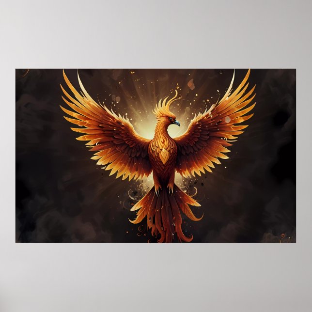Póster Fiery Phoenix Cushion (Frente)