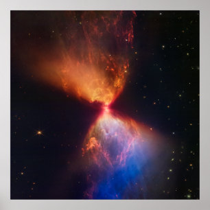 Póster Fiery Protostar Hourglass   NIRCam   JWST